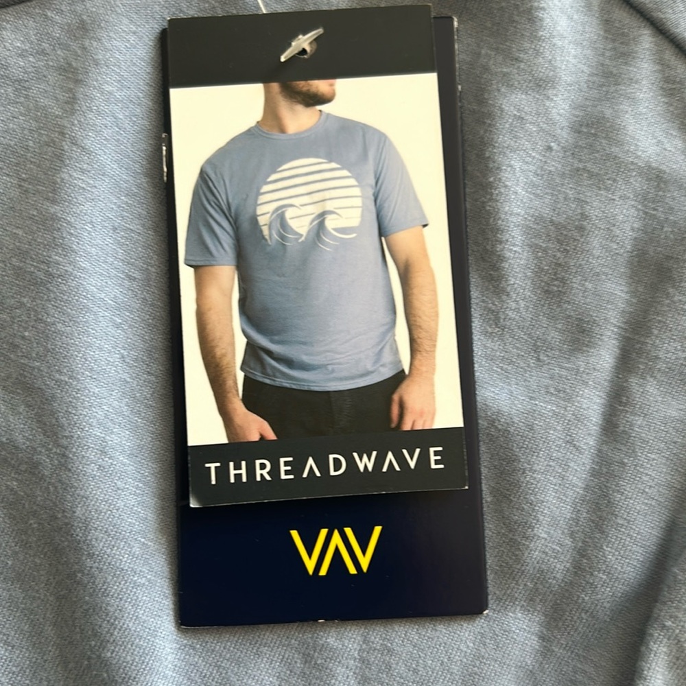 Thread Wave Men’s Blue Short sleeve T-Shirt Size Large. NWT.